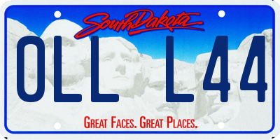 SD license plate 0LLL44