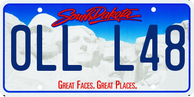 SD license plate 0LLL48