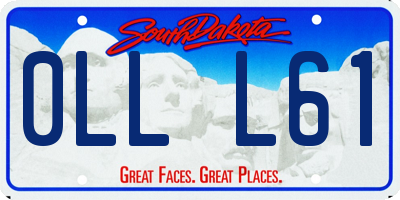 SD license plate 0LLL61