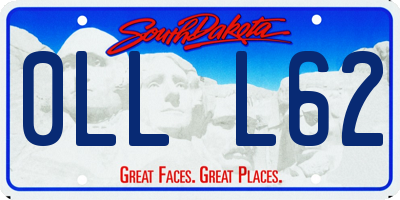 SD license plate 0LLL62