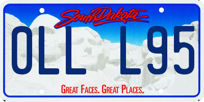 SD license plate 0LLL95
