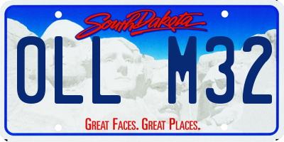 SD license plate 0LLM32