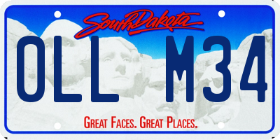 SD license plate 0LLM34