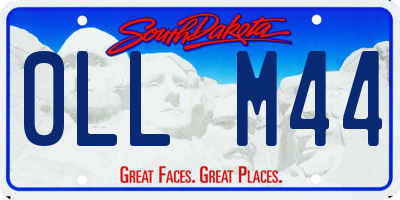 SD license plate 0LLM44
