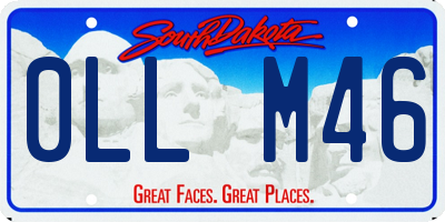 SD license plate 0LLM46