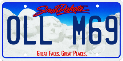 SD license plate 0LLM69