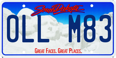 SD license plate 0LLM83