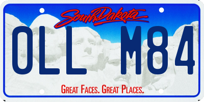SD license plate 0LLM84