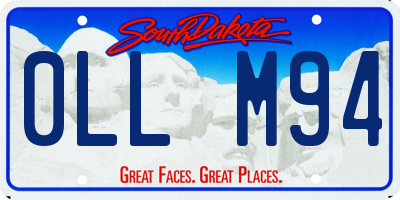 SD license plate 0LLM94