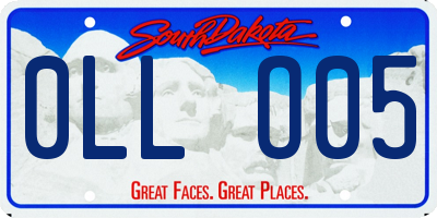 SD license plate 0LLO05