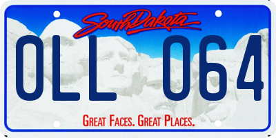 SD license plate 0LLO64