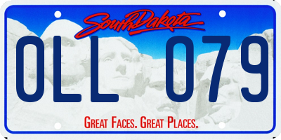 SD license plate 0LLO79