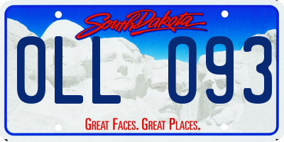 SD license plate 0LLO93