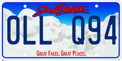 SD license plate 0LLQ94