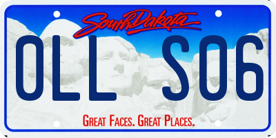 SD license plate 0LLS06