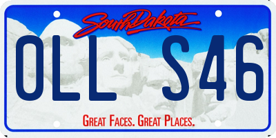 SD license plate 0LLS46