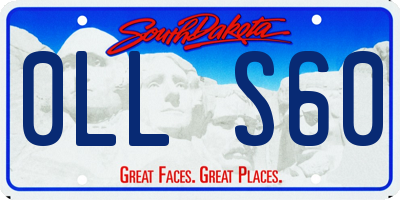 SD license plate 0LLS60