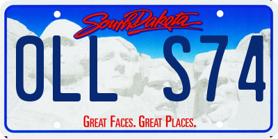 SD license plate 0LLS74