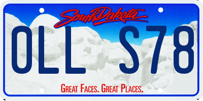 SD license plate 0LLS78
