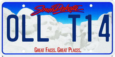 SD license plate 0LLT14