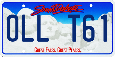 SD license plate 0LLT61