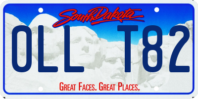 SD license plate 0LLT82