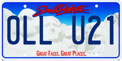 SD license plate 0LLU21