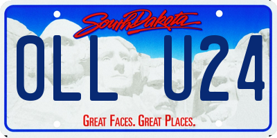 SD license plate 0LLU24