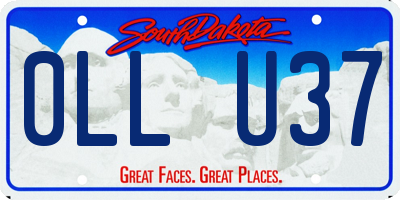 SD license plate 0LLU37