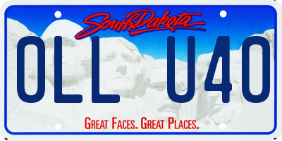 SD license plate 0LLU40
