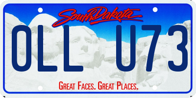 SD license plate 0LLU73