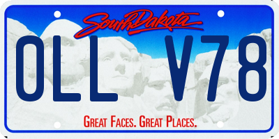 SD license plate 0LLV78