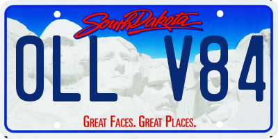 SD license plate 0LLV84