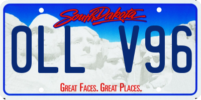 SD license plate 0LLV96