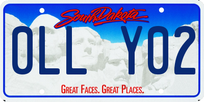 SD license plate 0LLY02