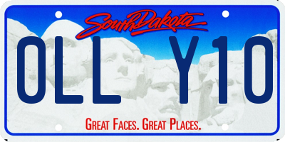 SD license plate 0LLY10