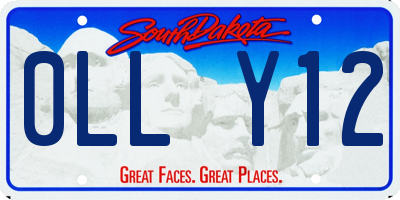 SD license plate 0LLY12