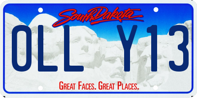 SD license plate 0LLY13
