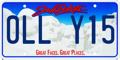 SD license plate 0LLY15