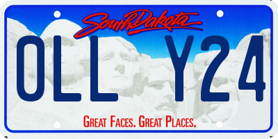 SD license plate 0LLY24