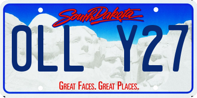 SD license plate 0LLY27