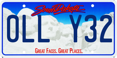 SD license plate 0LLY32