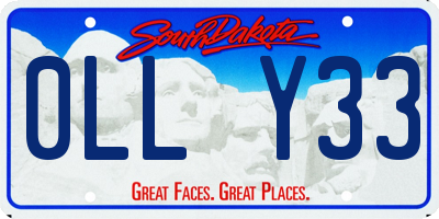 SD license plate 0LLY33