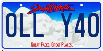 SD license plate 0LLY40