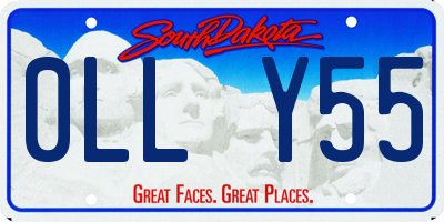 SD license plate 0LLY55