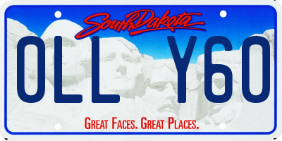 SD license plate 0LLY60