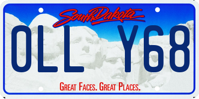 SD license plate 0LLY68