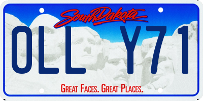 SD license plate 0LLY71