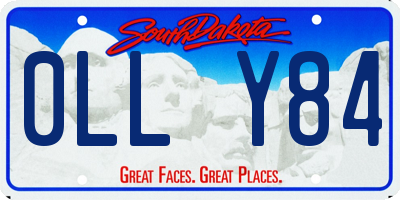 SD license plate 0LLY84