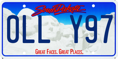 SD license plate 0LLY97